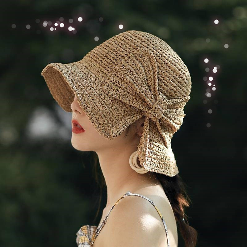 Hat Floppy Wide - 1Pcs Bow Sun Hat Wide Brim