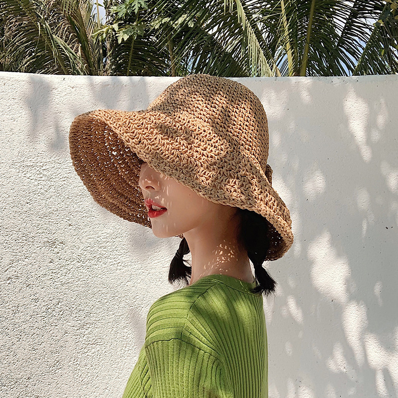 1Pcs Bow Sun Hat Wide Brim Flo - Hat Floppy Wide recensie en prijs