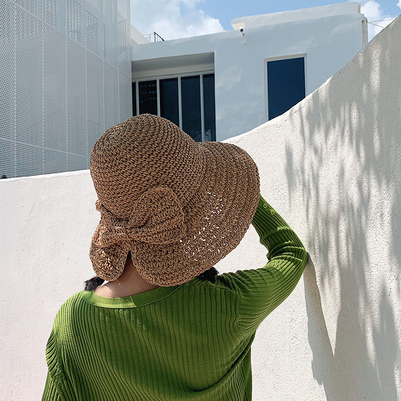1Pcs Bow Sun Hat Wide Brim Flo - Hat Floppy Wide recensie en prijs