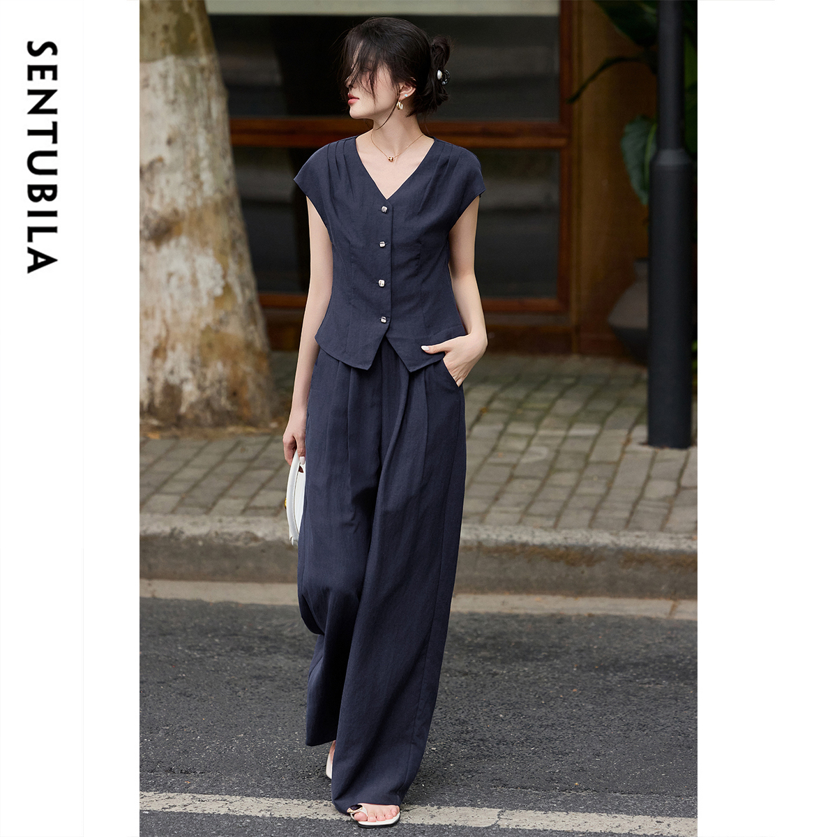 SENTUBILA Summer Linen Pant Se - Linen Pant Wide recensie en prijs