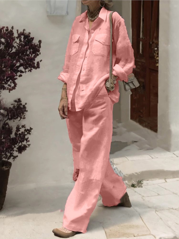 Fashion Solid Cotton Linen Shi - Linen Pant Wide recensie en prijs