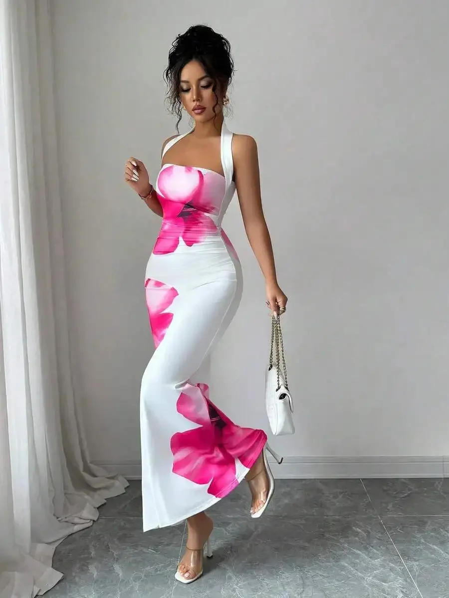 Elegant Sleeveless Halter Maxi - Maxi Dress Halter recensie en prijs