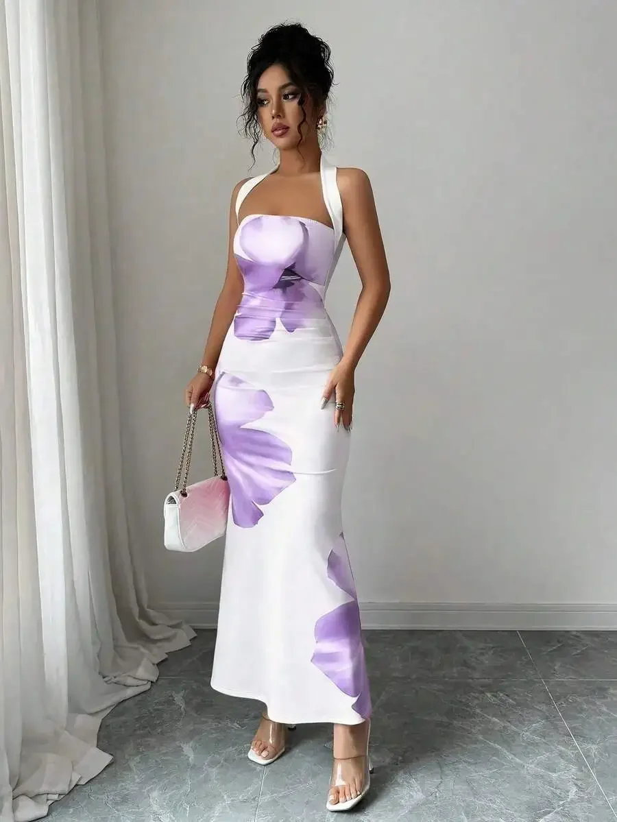 Elegant Sleeveless Halter Maxi - Maxi Dress Halter recensie en prijs