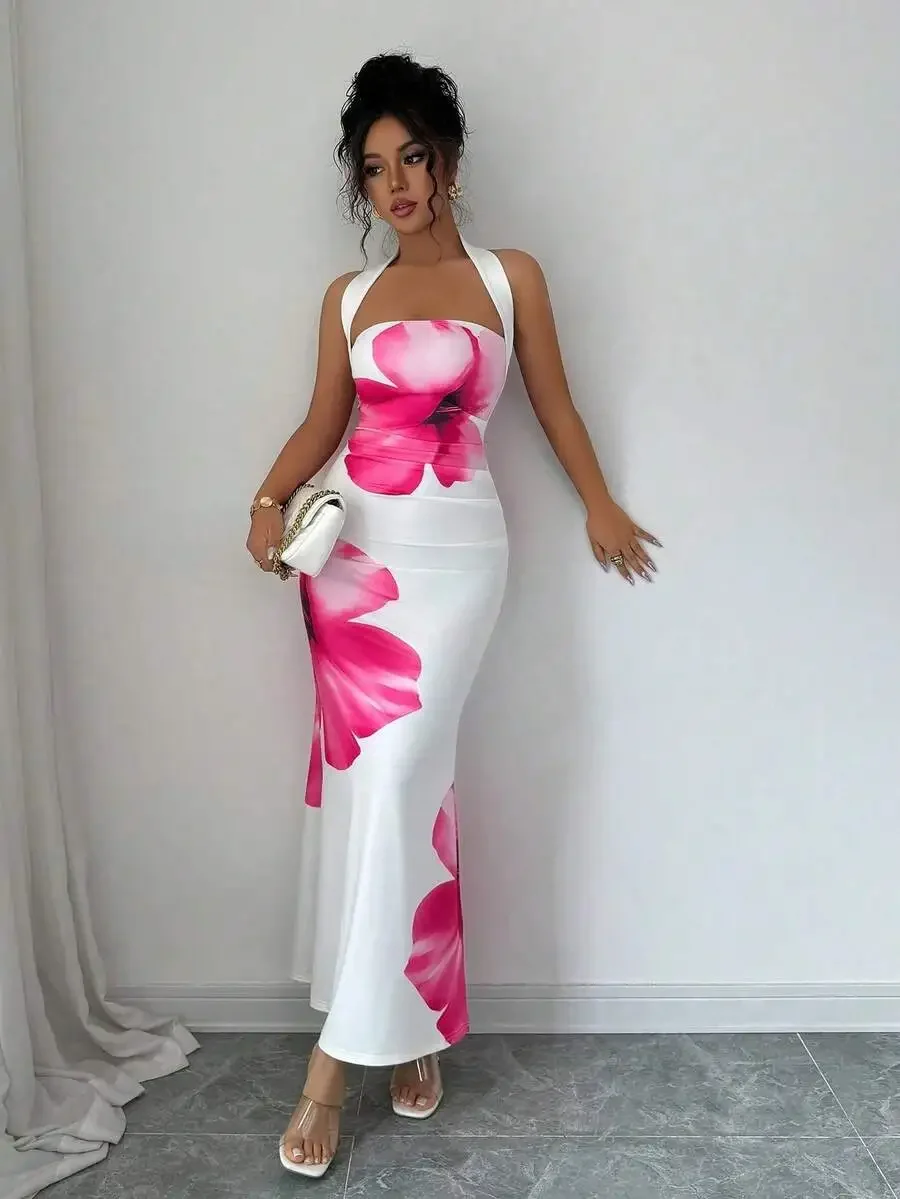 Elegant Sleeveless Halter Maxi - Maxi Dress Halter recensie en prijs