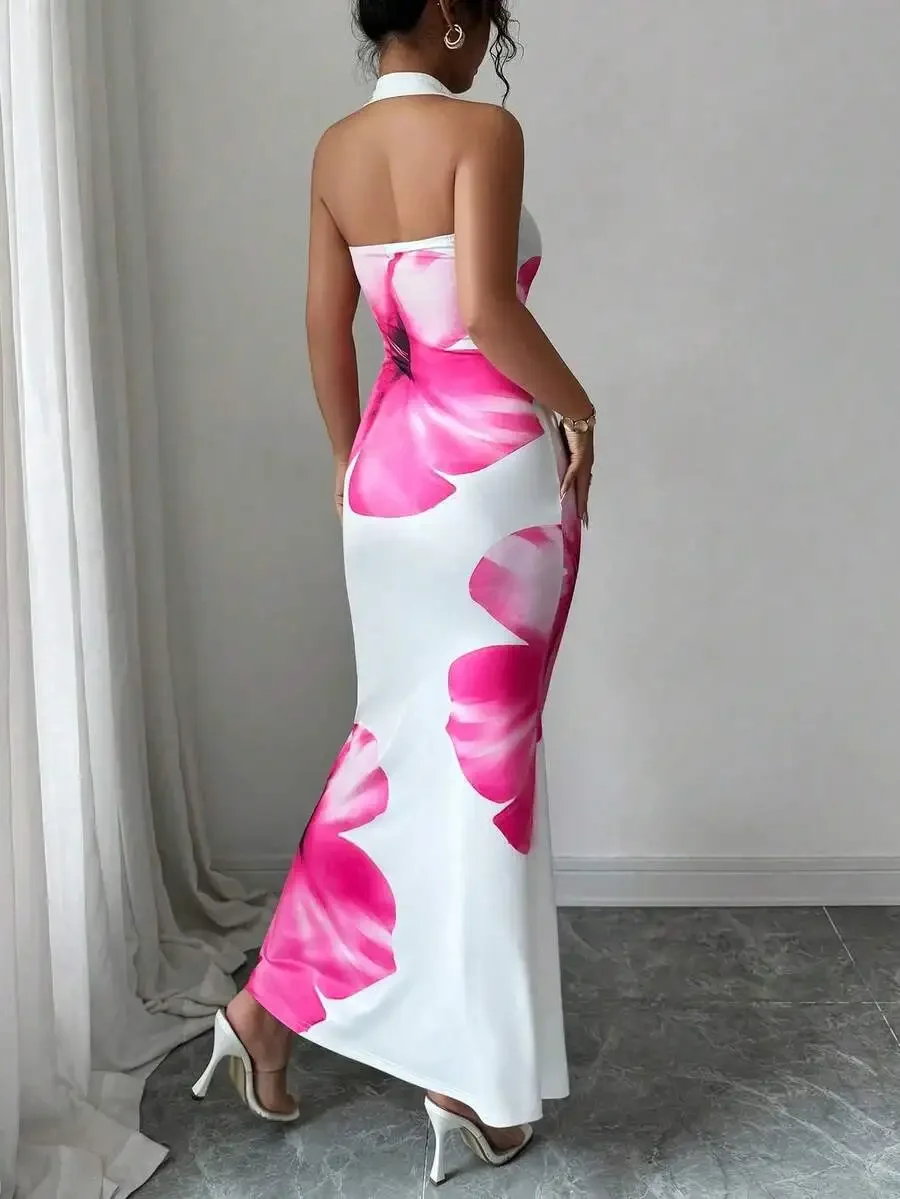 Elegant Sleeveless Halter Maxi - Maxi Dress Halter recensie en prijs