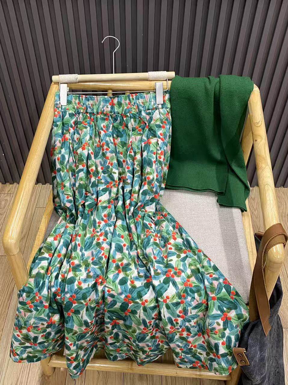 Retro Floral A-Line Midi Skirt - Midi Skirt Floral recensie en prijs