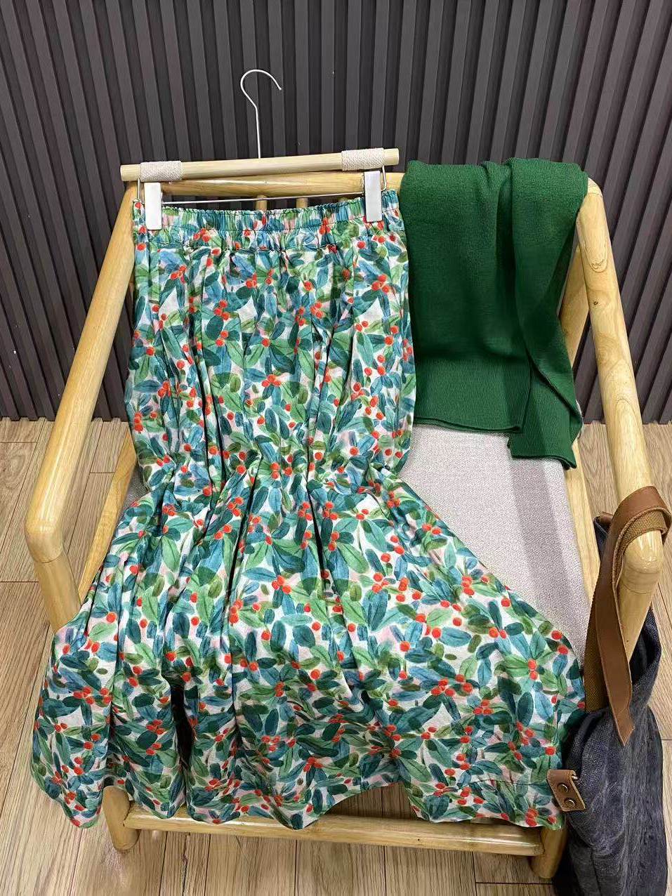 Retro Floral A-Line Midi Skirt - Midi Skirt Floral recensie en prijs