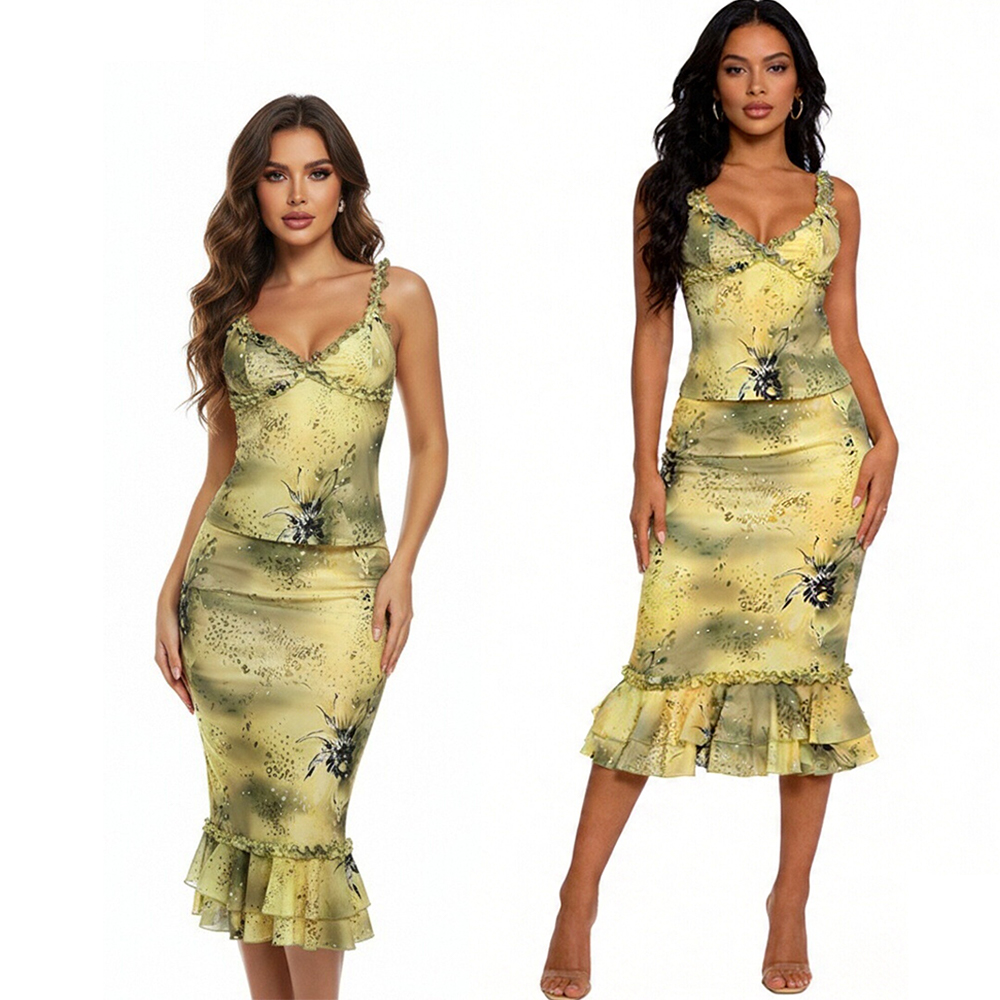 Women's Dress 2 Piece Floral P - Midi Skirt Floral recensie en prijs