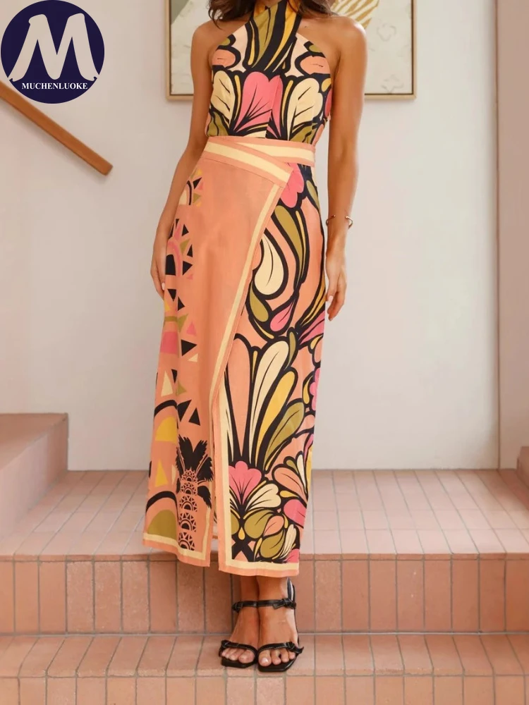 Set 2 Piece Woman Summer New S - Linen Dress Wrap recensie en prijs