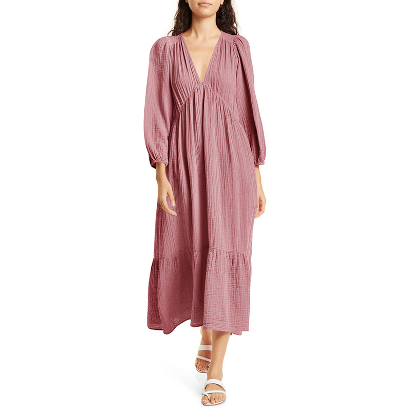 Muslin 100% Cotton Long Sleeve - Linen Dress Wrap recensie en prijs