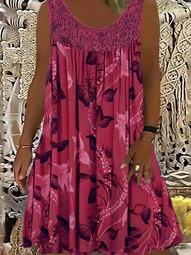 Plus size women's sleeveless r - Romper Floral Print recensie en prijs