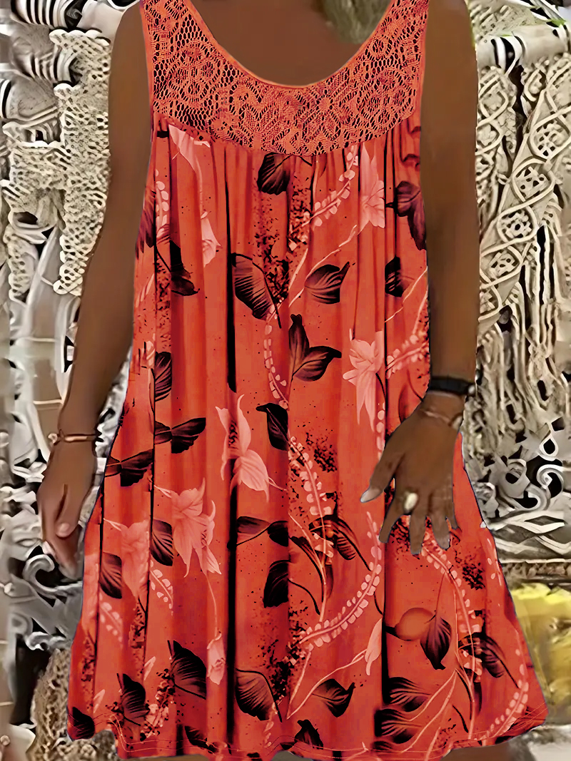 Plus size women's sleeveless r - Romper Floral Print recensie en prijs
