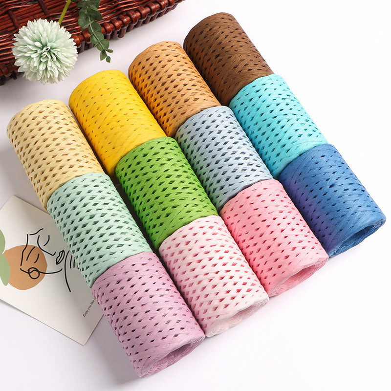 150M Natural Raffia Straw Yarn - Crochet Bag Raffia recensie en prijs