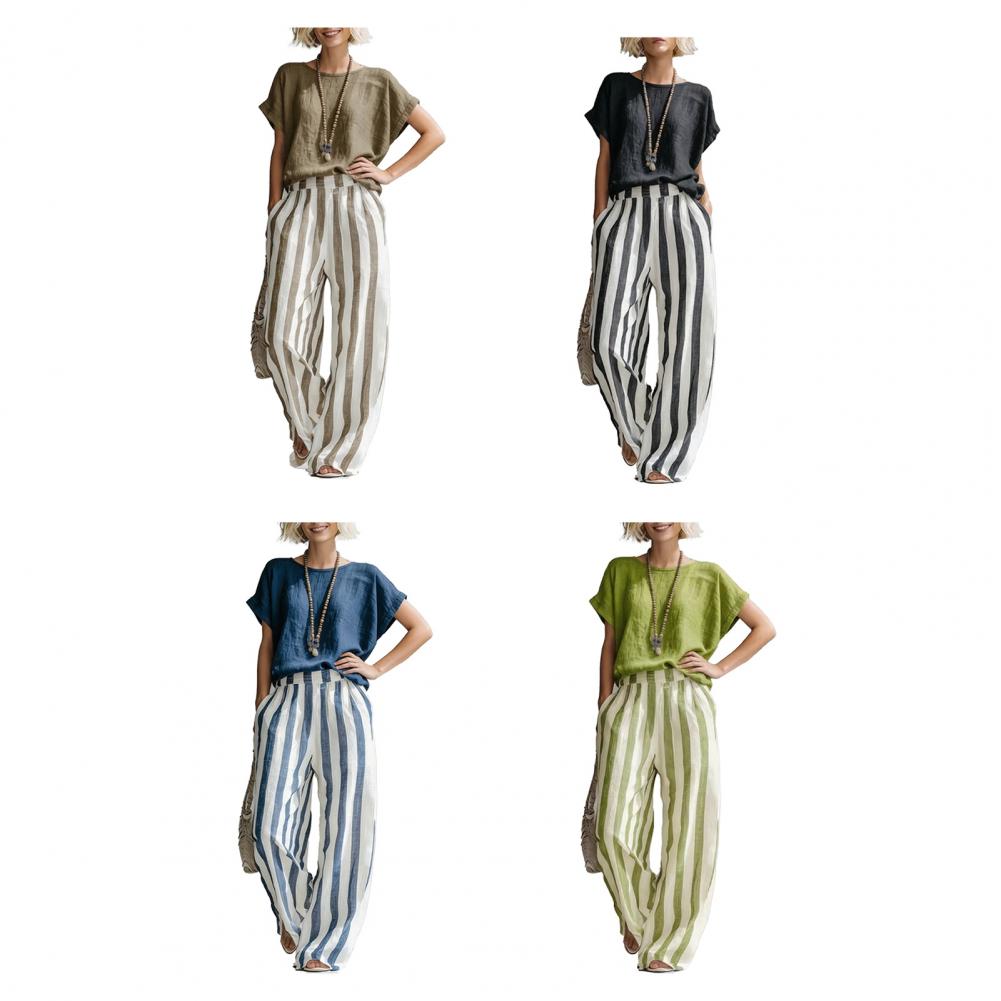 Casual Cotton Linen 2 Piece Se - Linen Pant Wide recensie en prijs