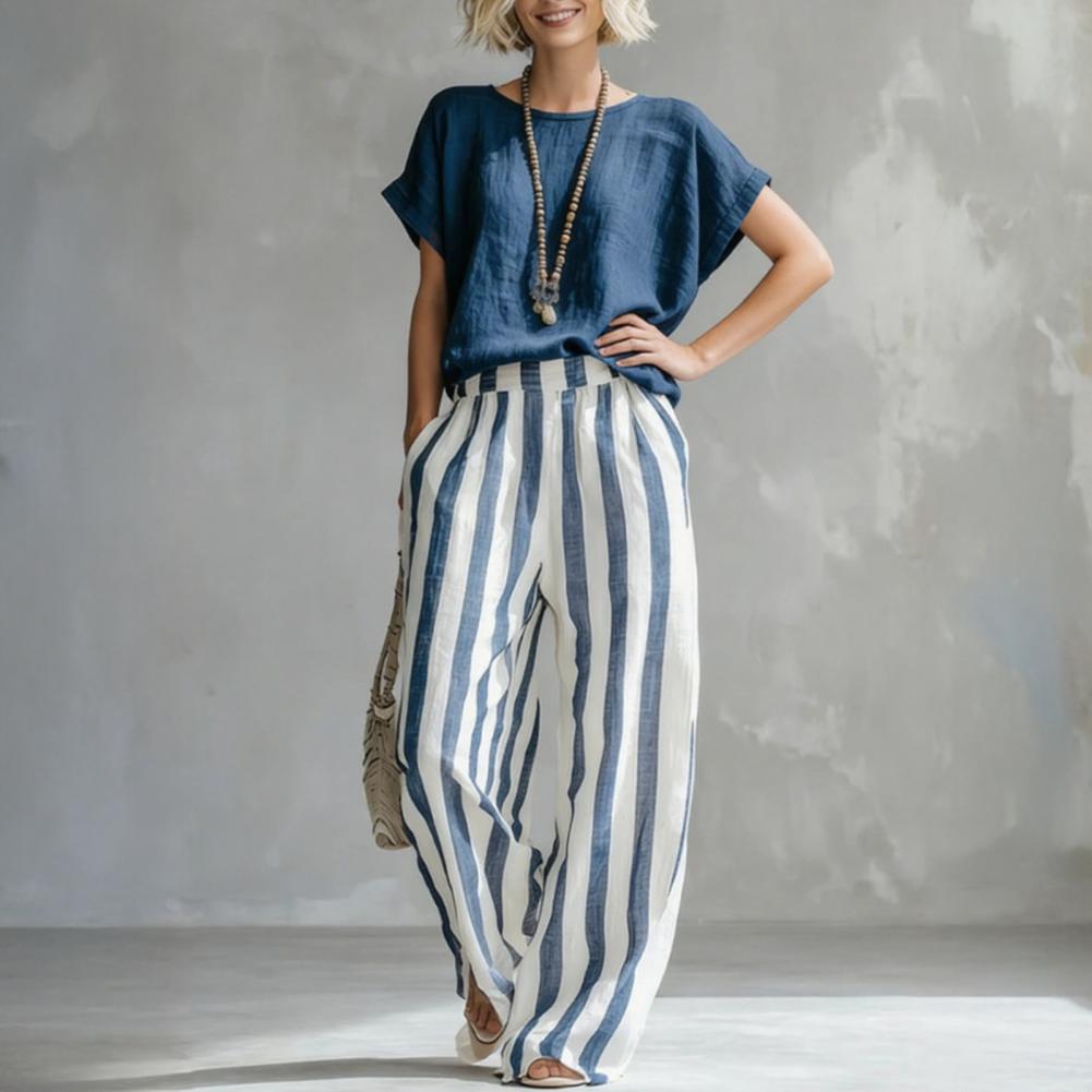 Casual Cotton Linen 2 Piece Se - Linen Pant Wide recensie en prijs