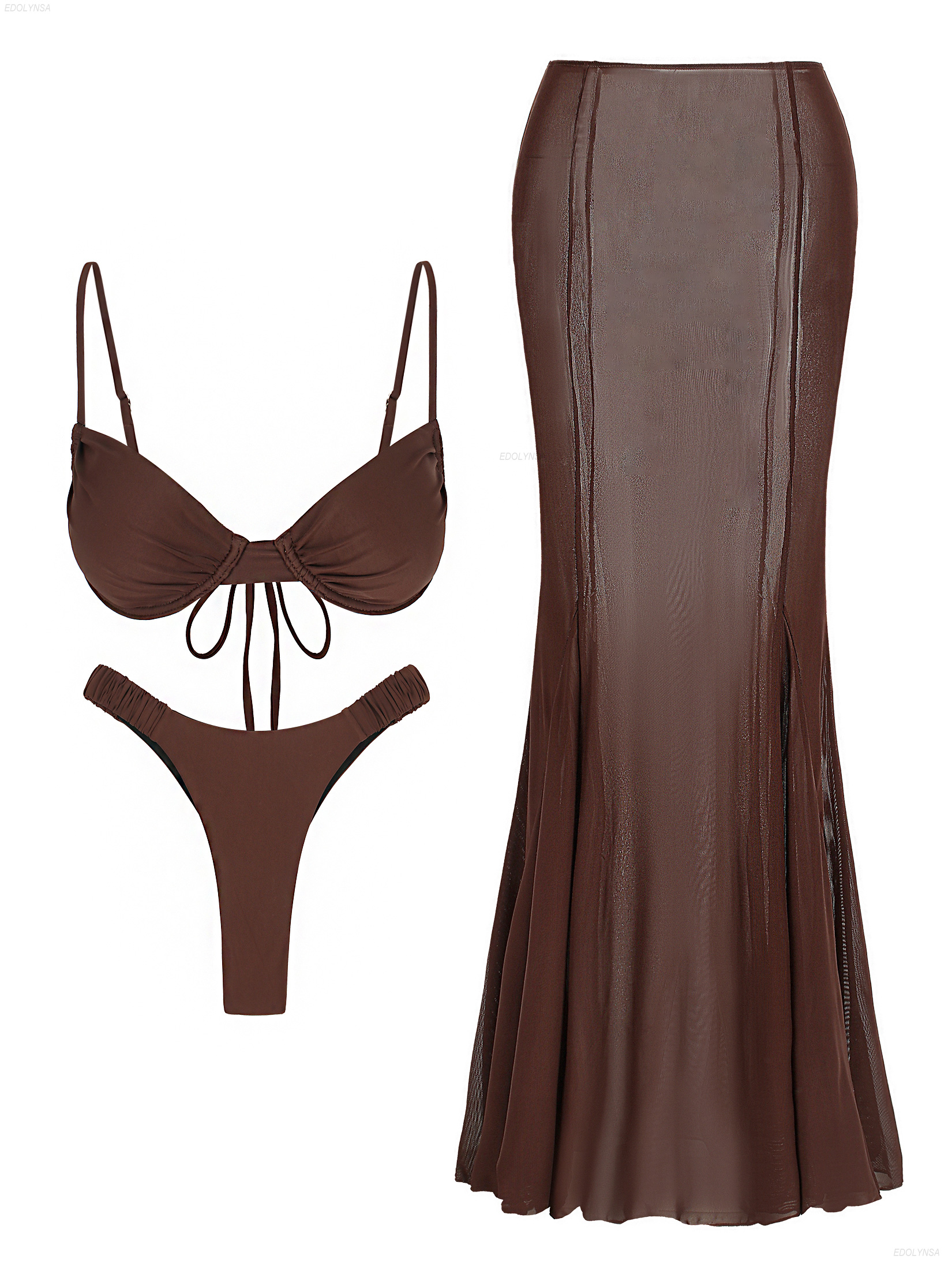 Ruched Bathing Suit with Cover - Swimsuit Bikini Ruched recensie en prijs