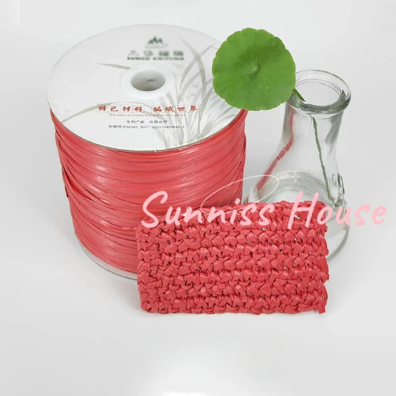 600M Matte Raffia Yarn，330g Ar - Crochet Bag Raffia recensie en prijs