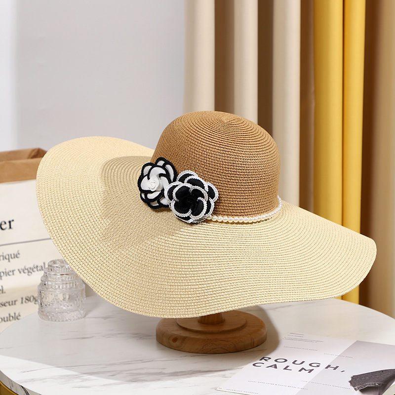 Two Tones Wide Brim Summer Hat - Hat Floppy Wide recensie en prijs