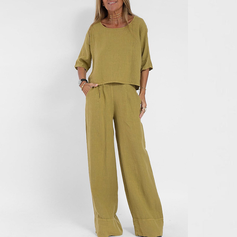 Linen Suits for Women 2 Pieces - Linen Pant Wide recensie en prijs