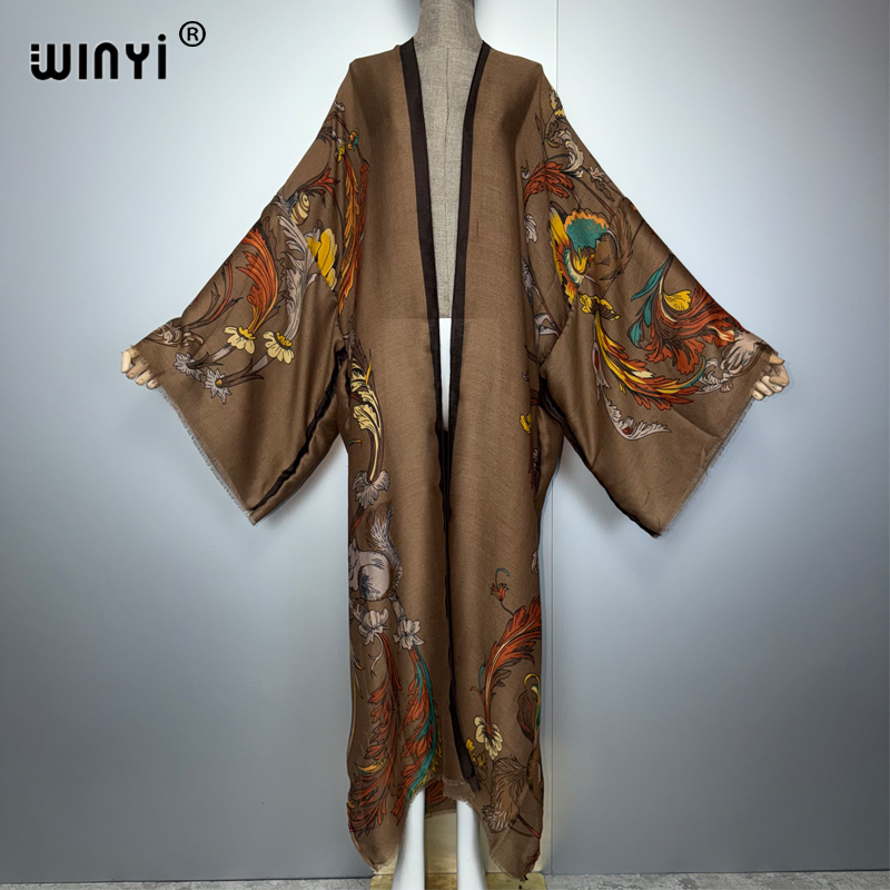 WINYI Africa boho kimono maxi  - Cover Up Kaftan recensie en prijs