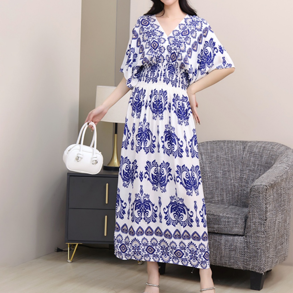 Colorful Casual Holiday Dress  - Midi Skirt Floral recensie en prijs