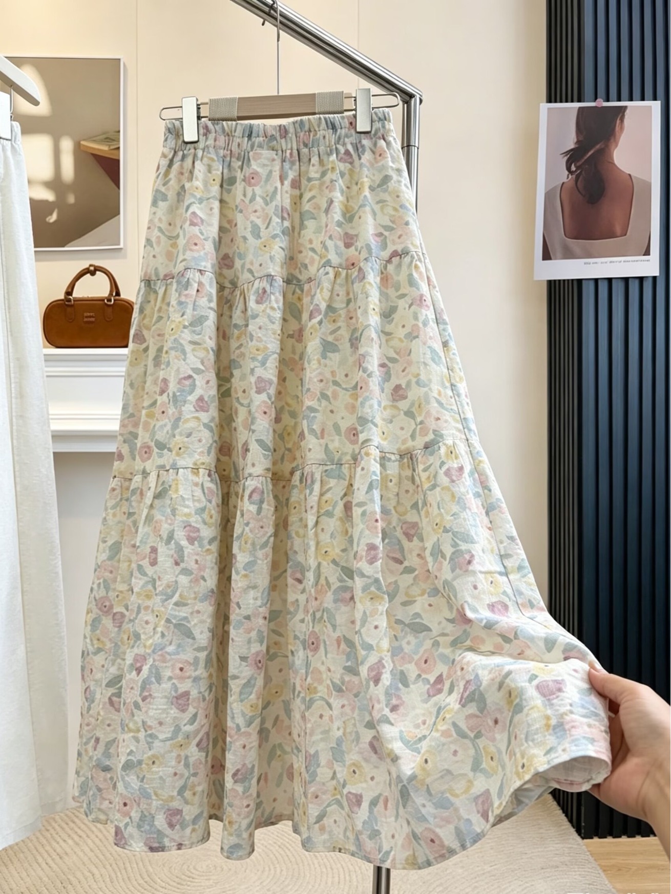 Summer Floral Print A-Line Mid - Midi Skirt Floral recensie en prijs
