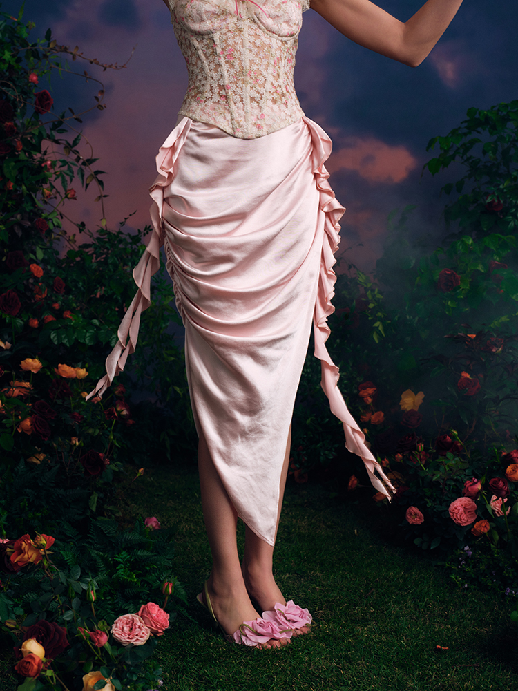 LaceMade Orginal Design Fairyt - Midi Skirt Floral recensie en prijs