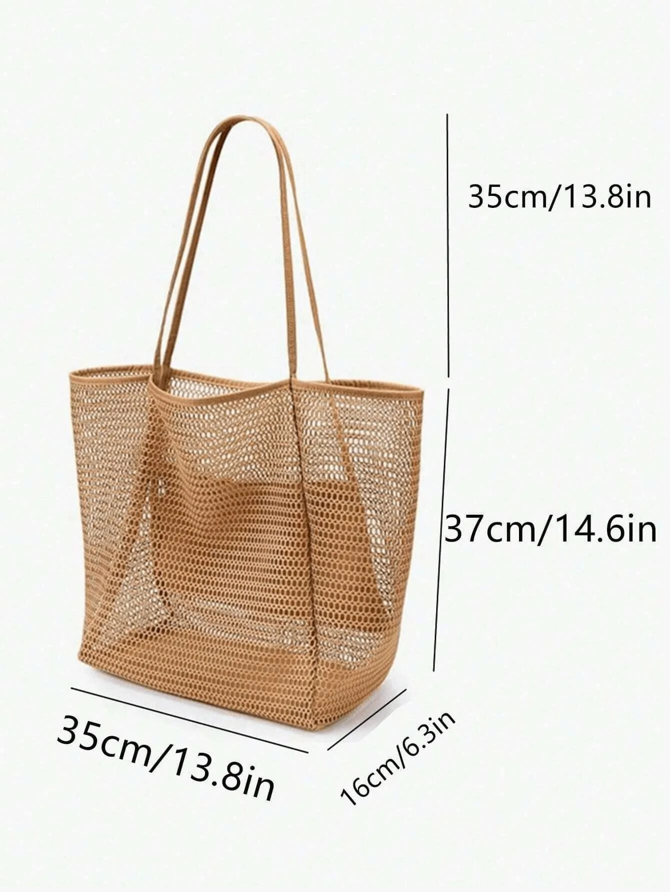 1pc Mesh Beach Tote Bag, Outdo - Tote Bag Beach recensie en prijs