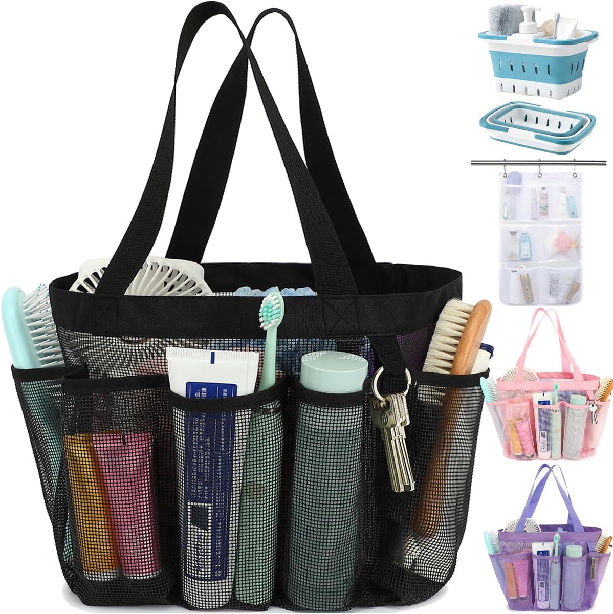 Portable Mesh Shower Caddy wit - Tote Bag Beach recensie en prijs