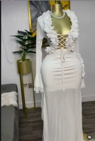 Fashion Women Set Mesh Full Sl - Crop Top Crochet recensie en prijs