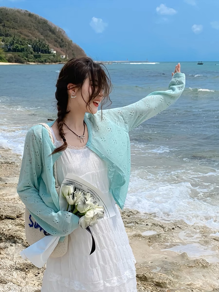 Summer Mint Green Thin Knitted - Cover Up Kaftan recensie en prijs
