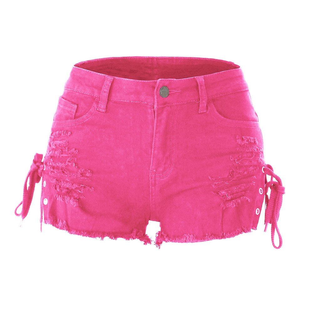 Y2k Women's Shorts Low Rise Mi - Shorts Denim Frayed recensie en prijs