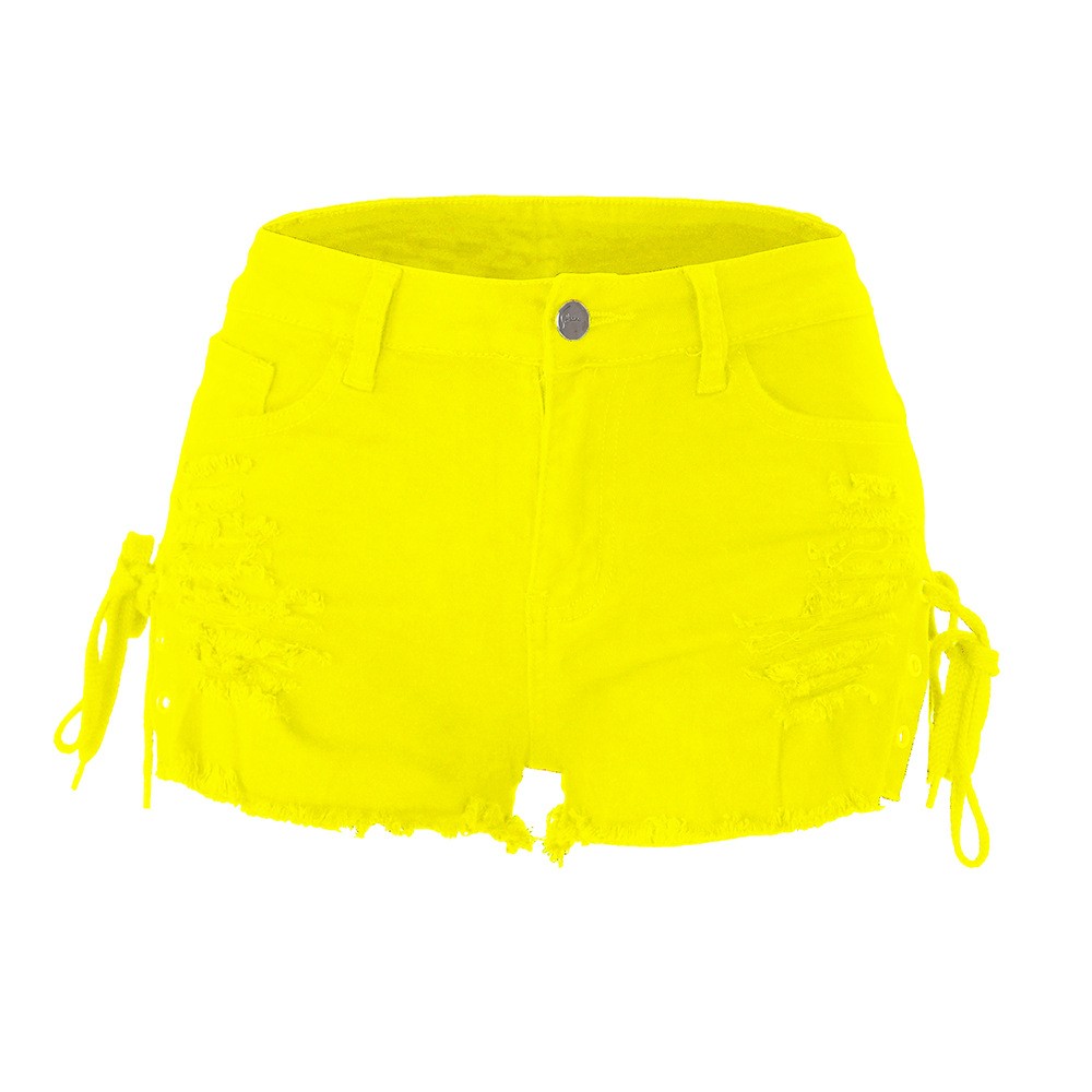 Y2k Women's Shorts Low Rise Mi - Shorts Denim Frayed recensie en prijs