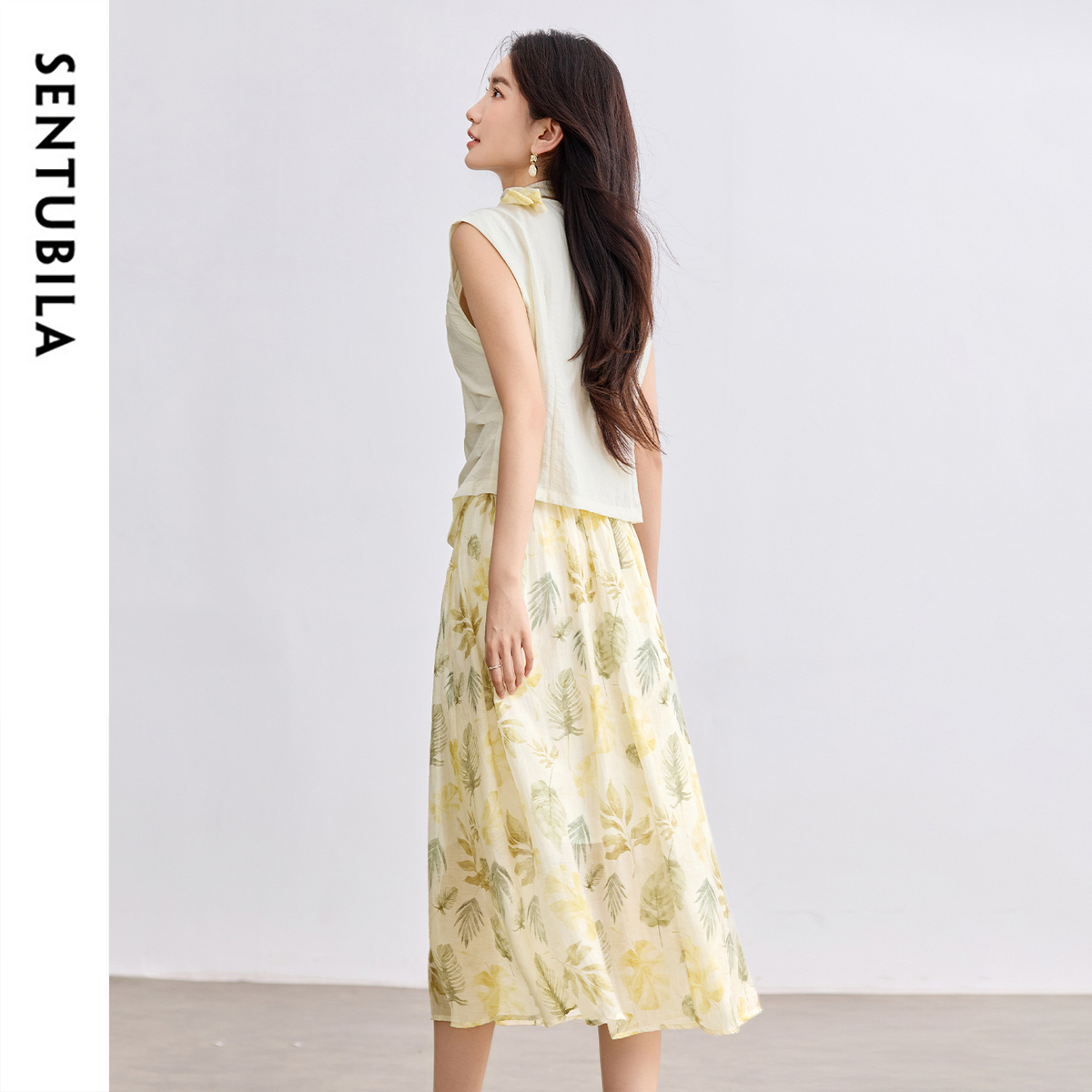 SENTUBILA Elegant Skirt Holida - Midi Skirt Floral recensie en prijs