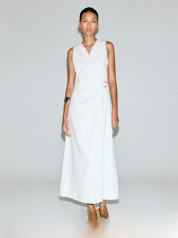 H&M Women's Dress Summer Linen - Linen Dress Wrap recensie en prijs