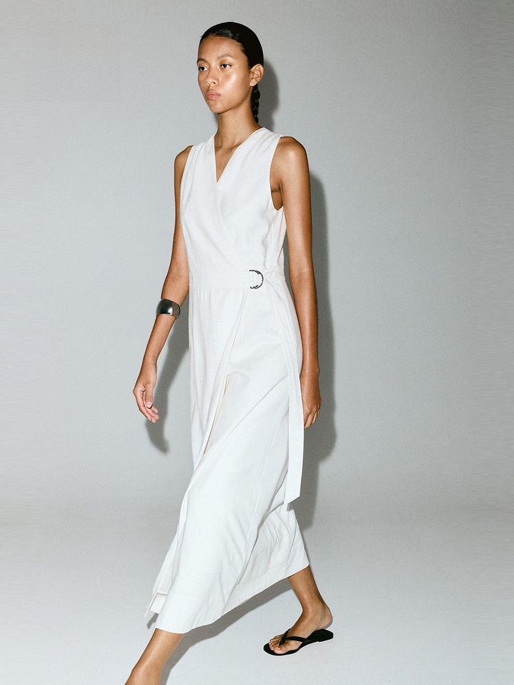 H&M Women's Dress Summer Linen - Linen Dress Wrap recensie en prijs