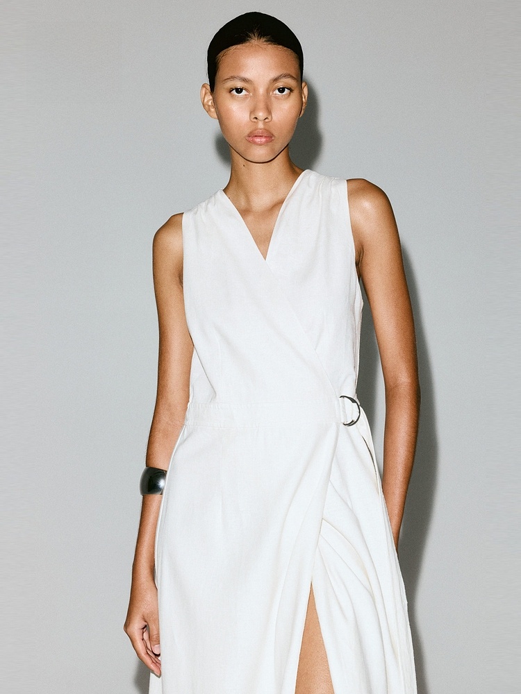 H&M Women's Dress Summer Linen - Linen Dress Wrap recensie en prijs