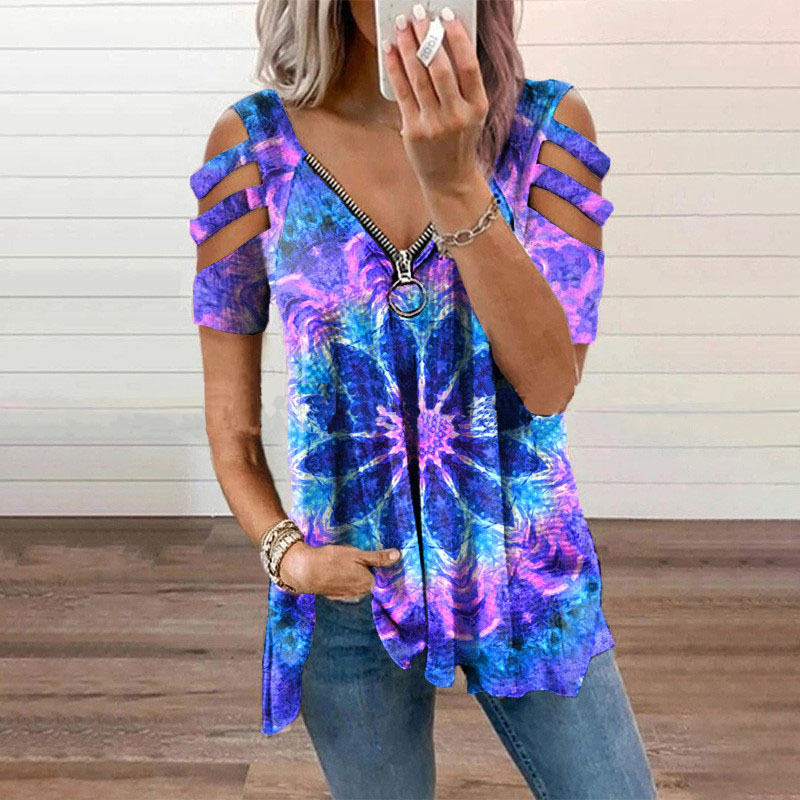 New Summer Cold Shoulder Leopa - Blouse Off Shoulder recensie en prijs