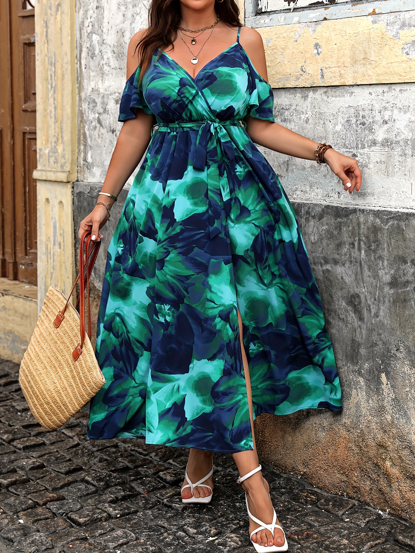 Plus Size Women's Summer Casua - Romper Floral Print recensie en prijs