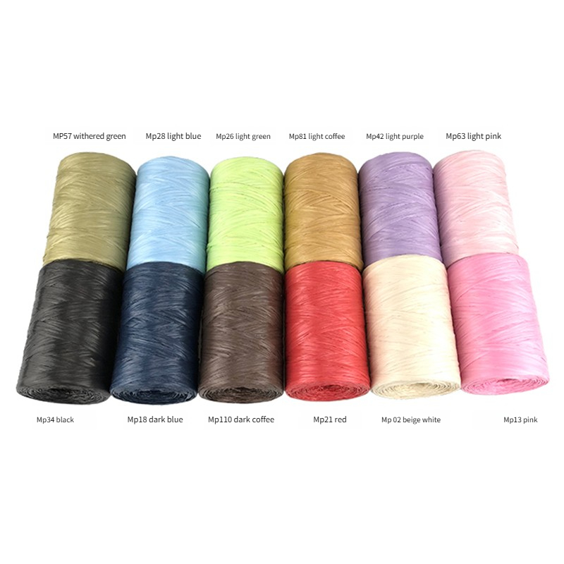 100g/pcs Flat Raffia Paper Yar - Crochet Bag Raffia recensie en prijs