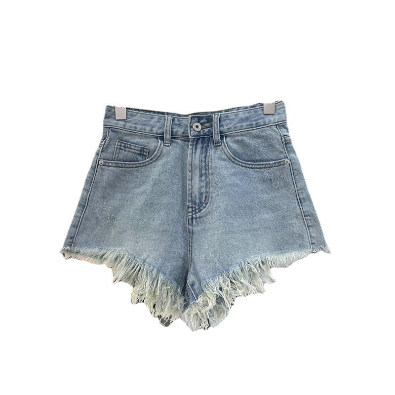 Summer Women's Clothing Casual - Shorts Denim Frayed recensie en prijs