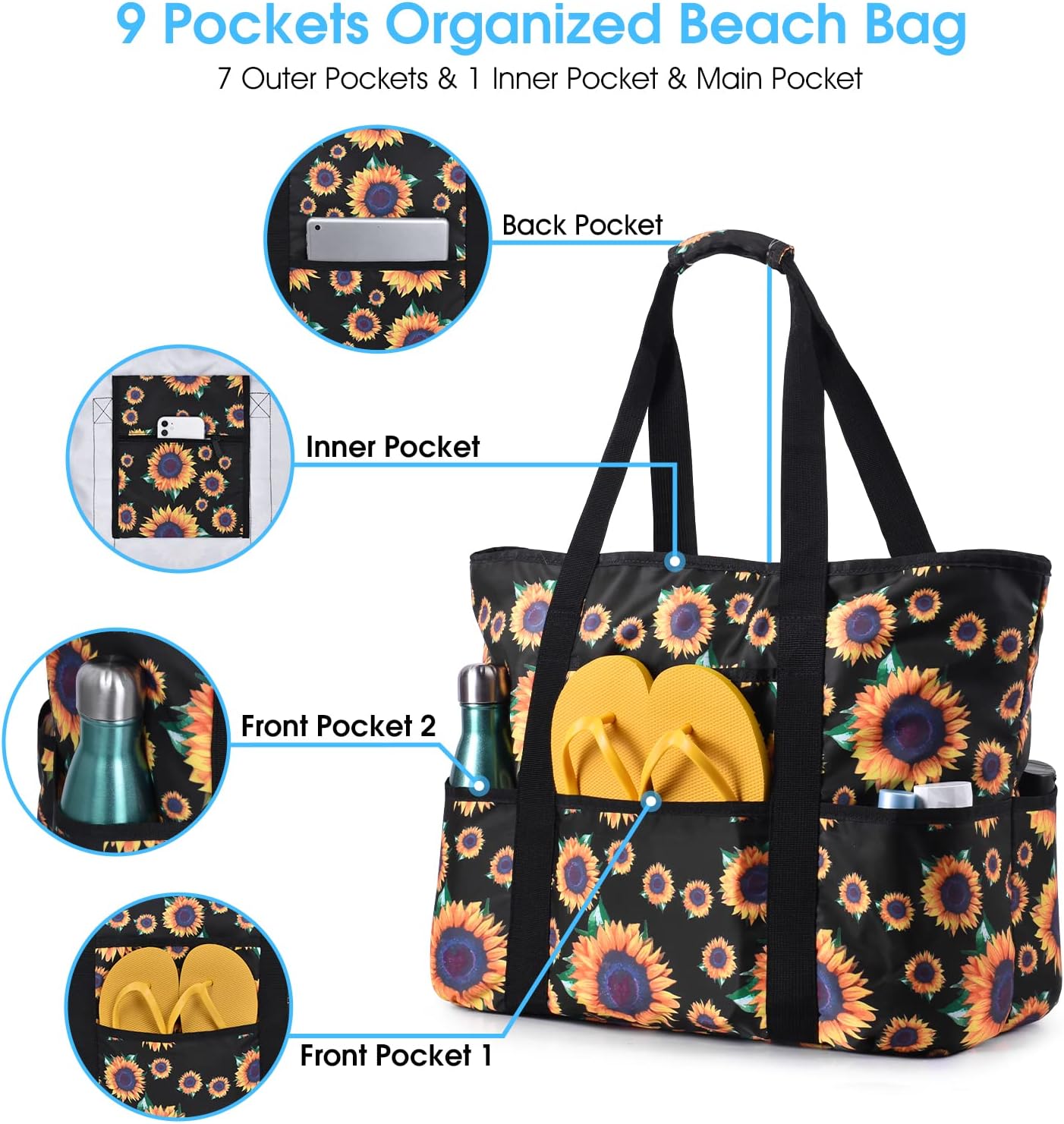 Large Beach Tote Bag for Women - Tote Bag Beach recensie en prijs