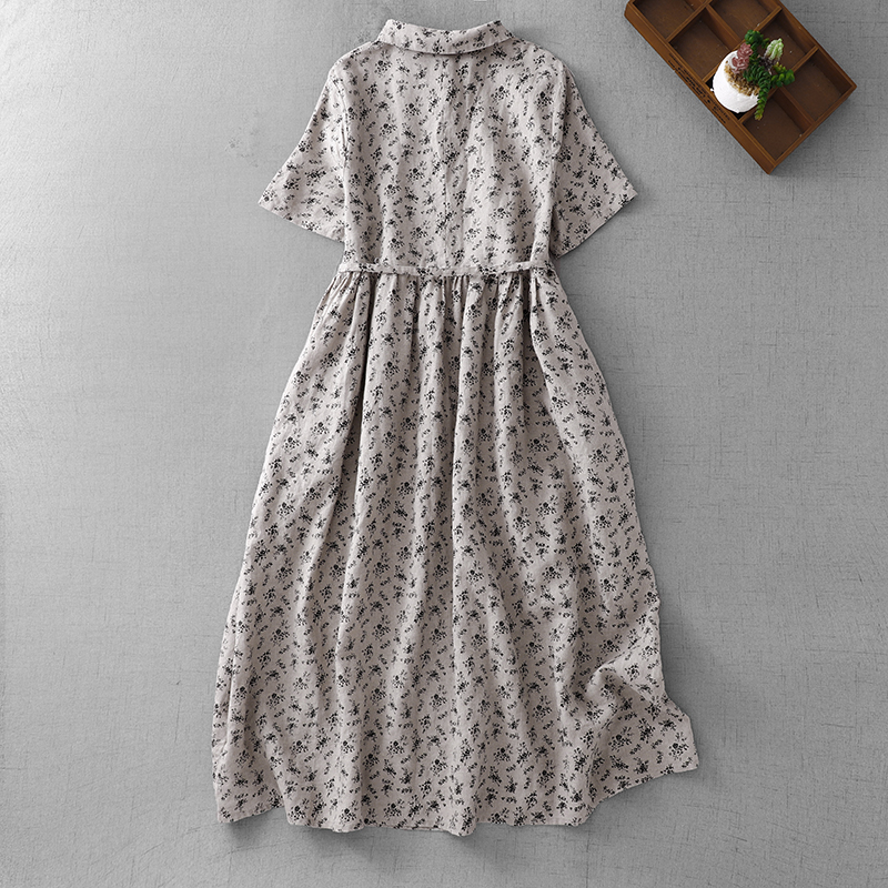 Summer Floral Cotton Linen Dr  - Midi Skirt Floral recensie en prijs