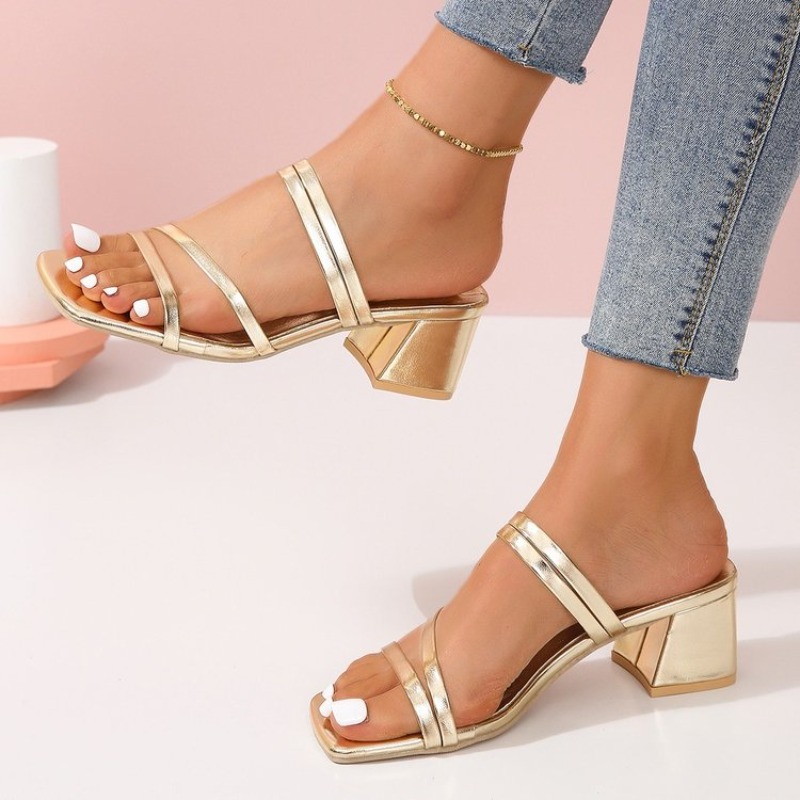 Women's Mules Open Square Toe  - Sandal Strappy Heeled recensie en prijs
