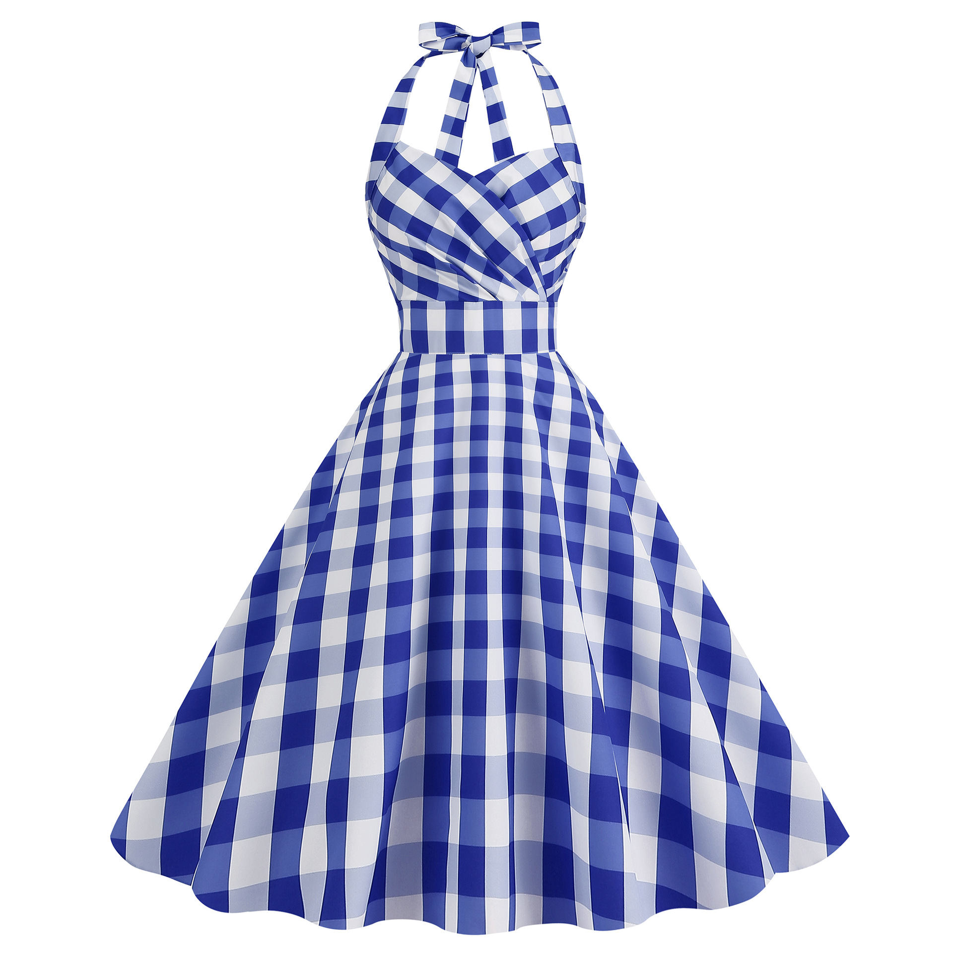 Sexy Retro Print Slim Fit Wome - Linen Dress Wrap recensie en prijs
