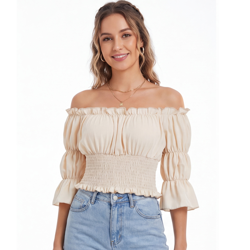 Renaissance Blouse Women Top w - Blouse Off Shoulder recensie en prijs