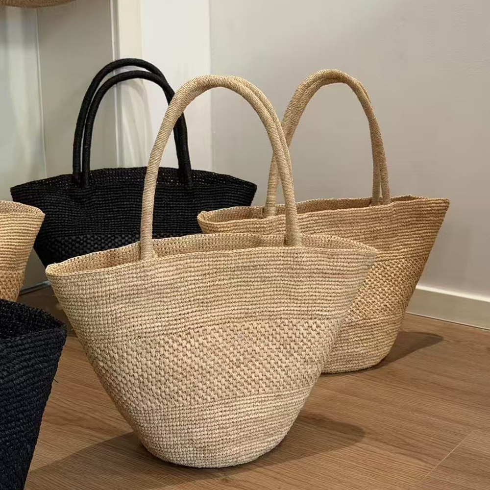 Large Capacity Raffia Straw Ba - Crochet Bag Raffia recensie en prijs
