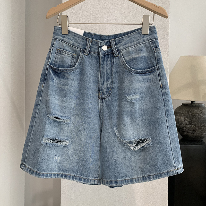 Denim Short Pant Women Jeans V - Shorts Denim Frayed recensie en prijs