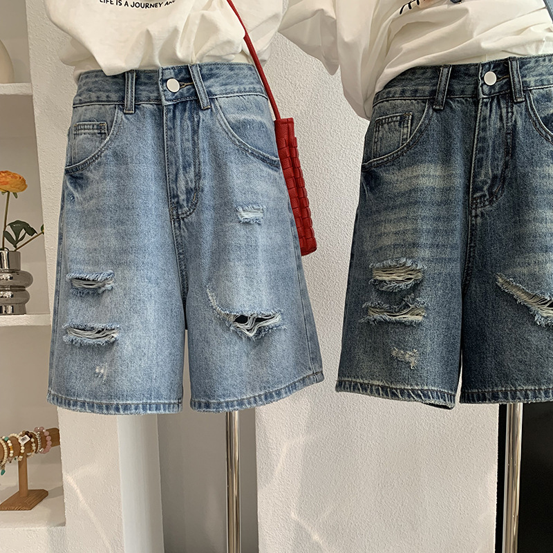 Denim Short Pant Women Jeans V - Shorts Denim Frayed recensie en prijs