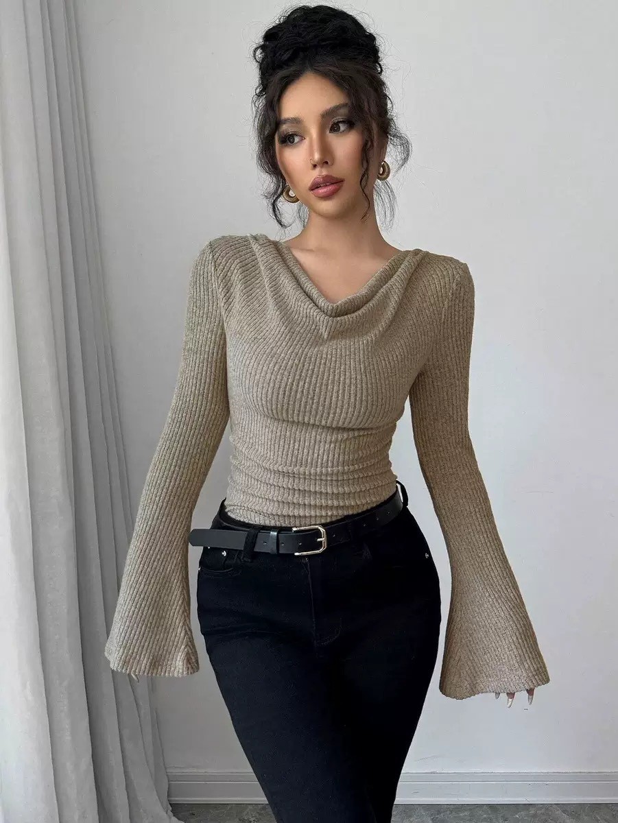 Women Blouse Off Shoulder Cowl - Blouse Off Shoulder recensie en prijs